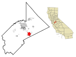 Stanislaus County California Incorporated and Unincorporated areas Turlock Highlighted